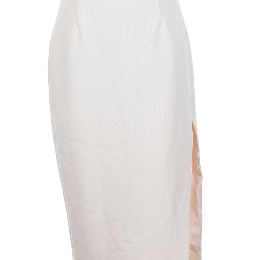 INTERMIX Elegant Beige Pencil Skirt